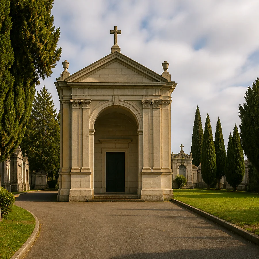 Recreación ilustrativa: Cementerio Municipal de San Amaro