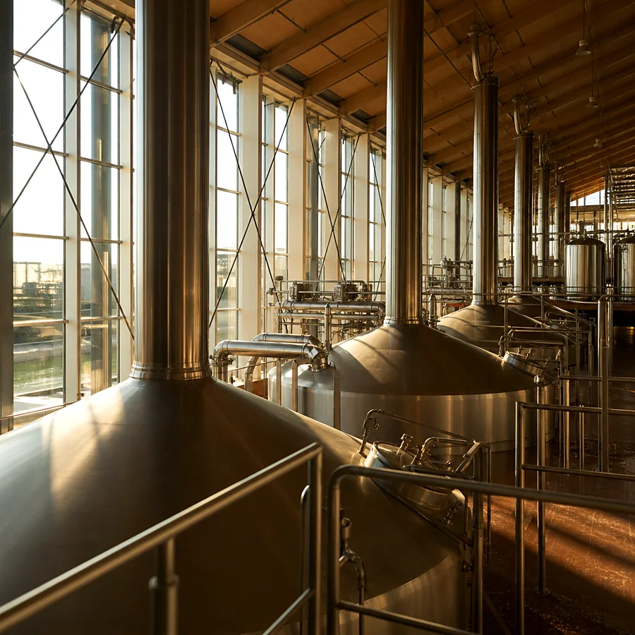 Recreación ilustrativa: Cocción y fermentación de la cerveza en la fábrica de Estrella Galicia