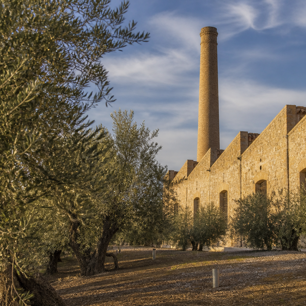 Cuarenta por ciento de olivos · Centro del Olivar de Sierra (Antigua Fábrica de los Maynez)
