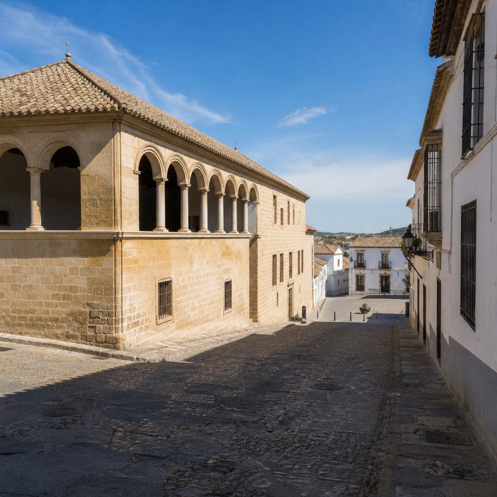Cuesta de Jesús y entorno de la antigua Plaza Mayor, cerca de El Pósito de Aguilar de la Frontera