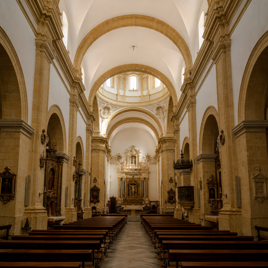 Nave y cúpula de la Iglesia del Monasterio de San José y San Roque, Aguilar de la Frontera