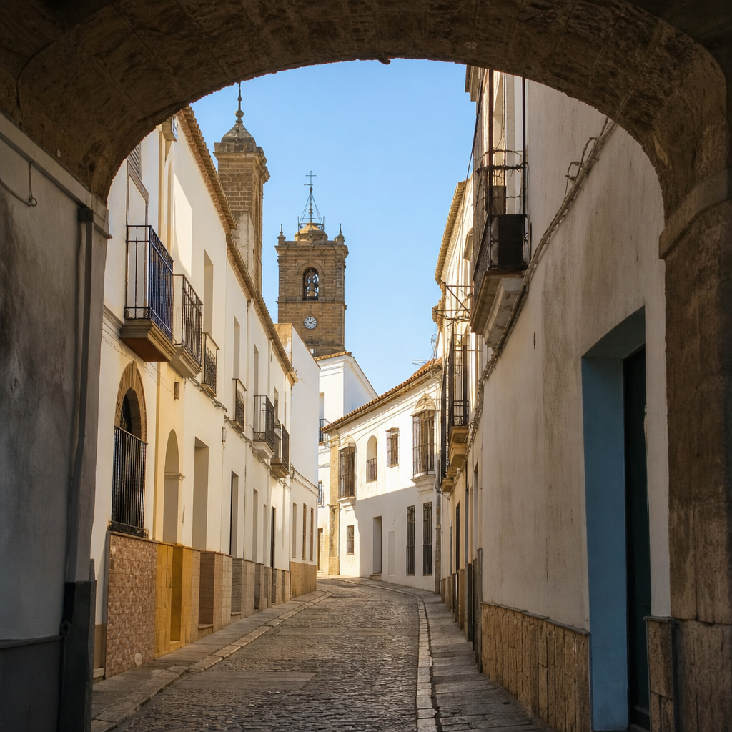 Arco de la calleja de don Teodoro en la Plaza de San José de Aguilar de la Frontera