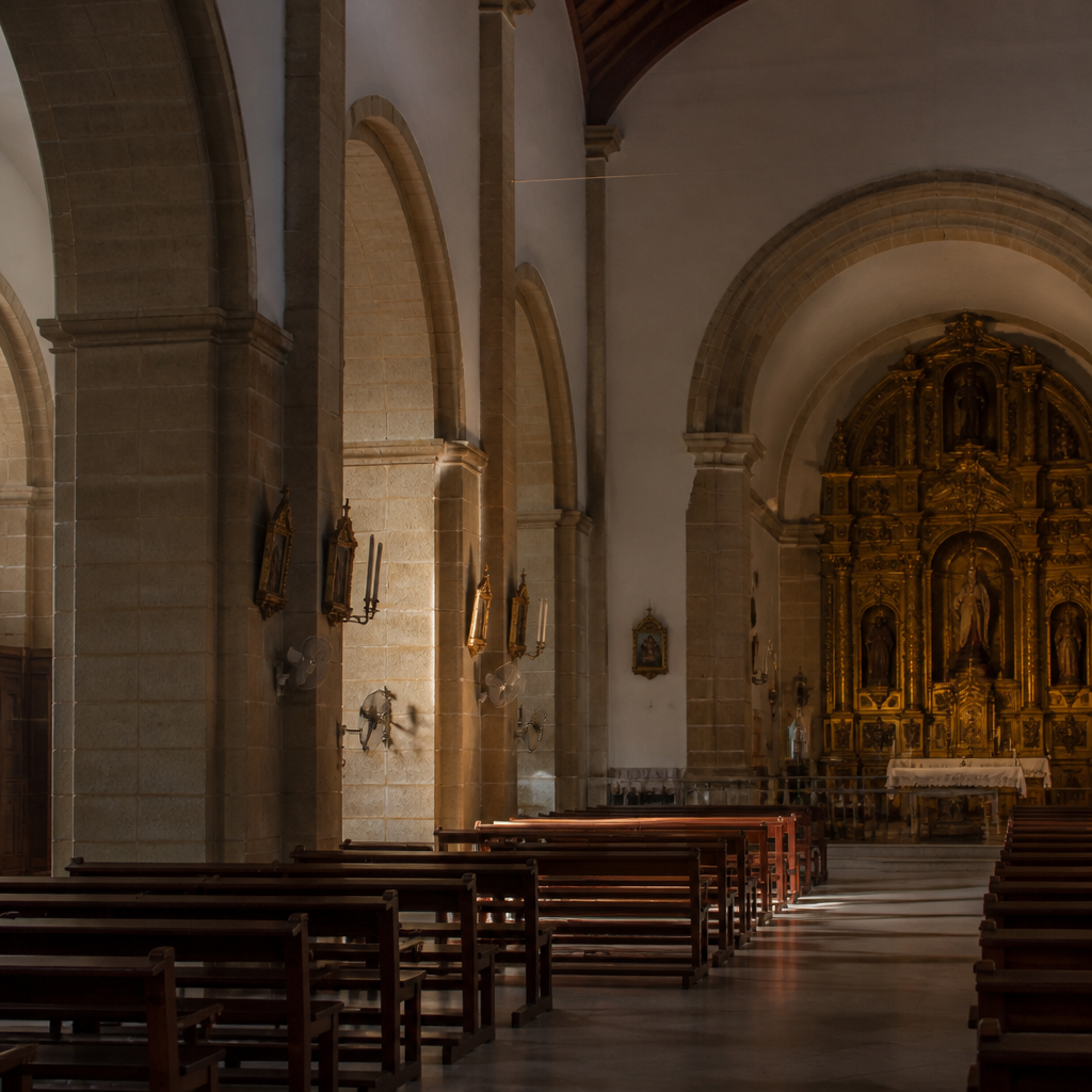 Nave única y coro de la Iglesia Parroquial de la Inmaculada Concepción de Almodóvar del Río