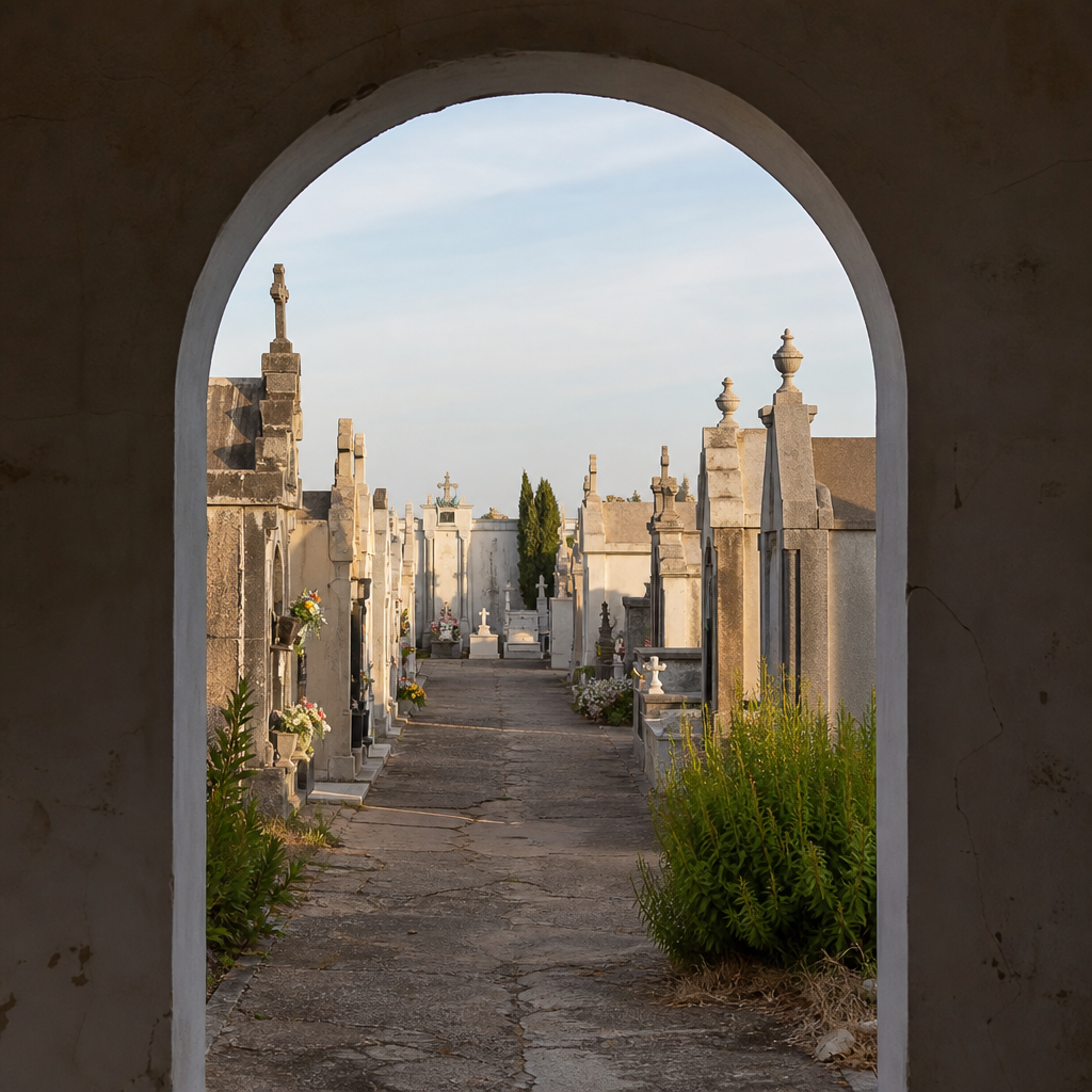 Interior del Cementerio de Nuestra Señora del Carmen de Añora, visita al recinto