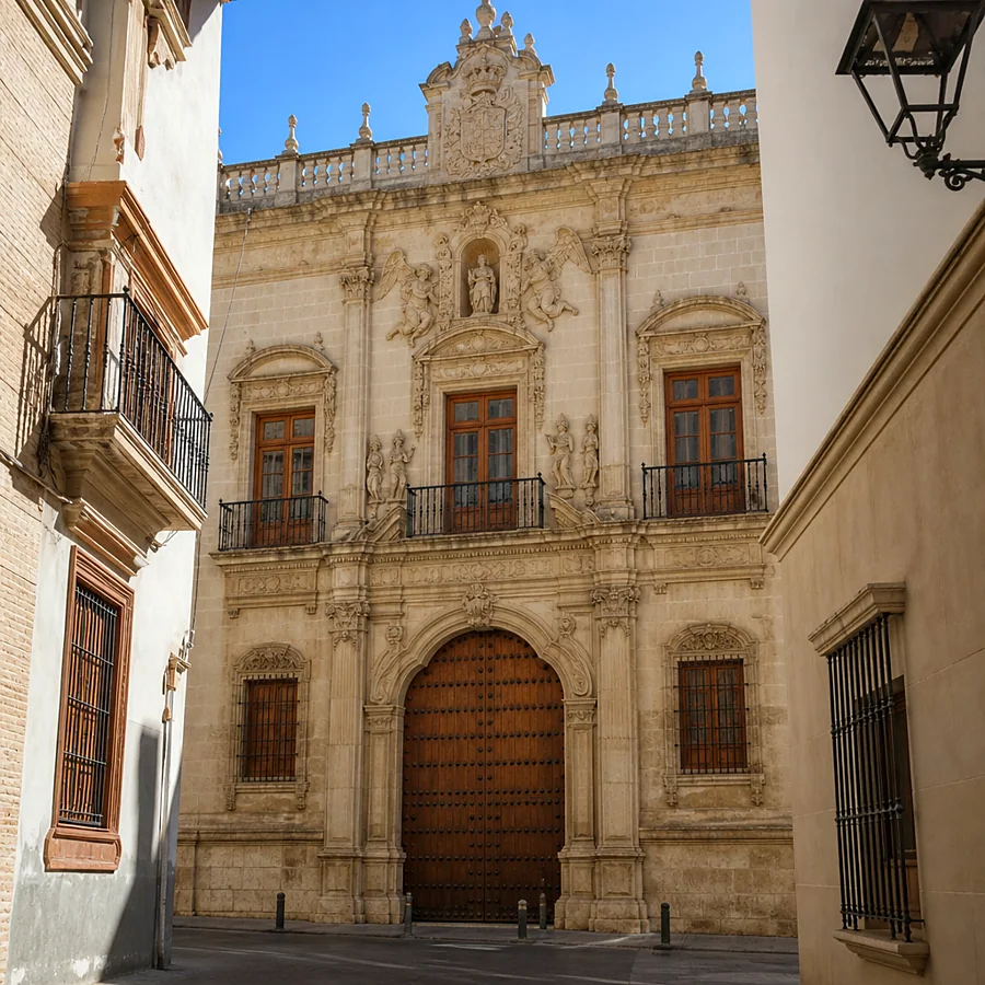 Recreación ilustrativa: Palacio Consistorial de Antequera