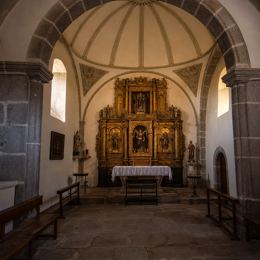 Recreación ilustrativa: Retablo mayor de la ermita de las Vacas en Ávila
