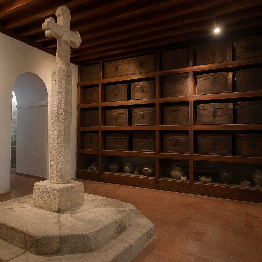 La cruz de Izcar y los cajones de los vecinos · Museo Histórico y Arqueológico Municipal (Casa de la Tercia)