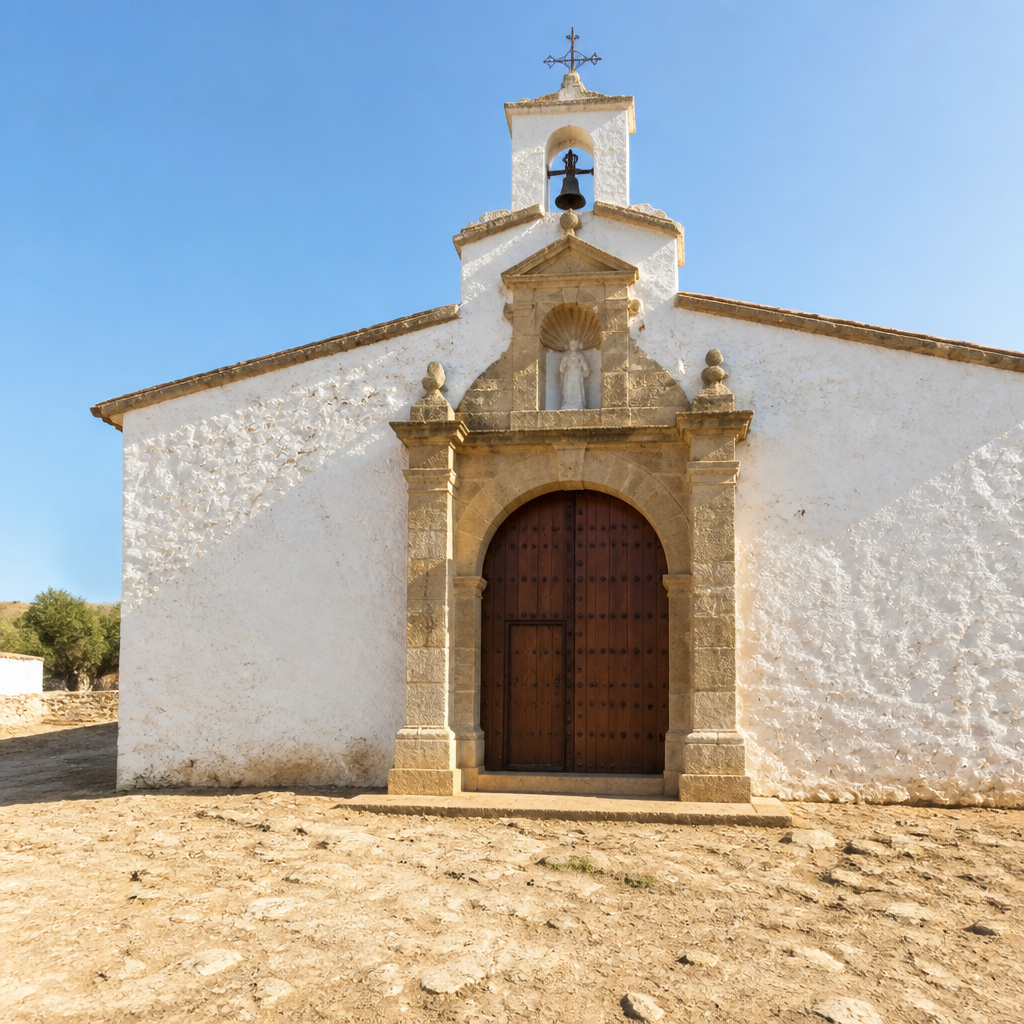 Puerta de acceso de la Ermita de Nuestra Señora de la Alcantarilla en Belalcázar