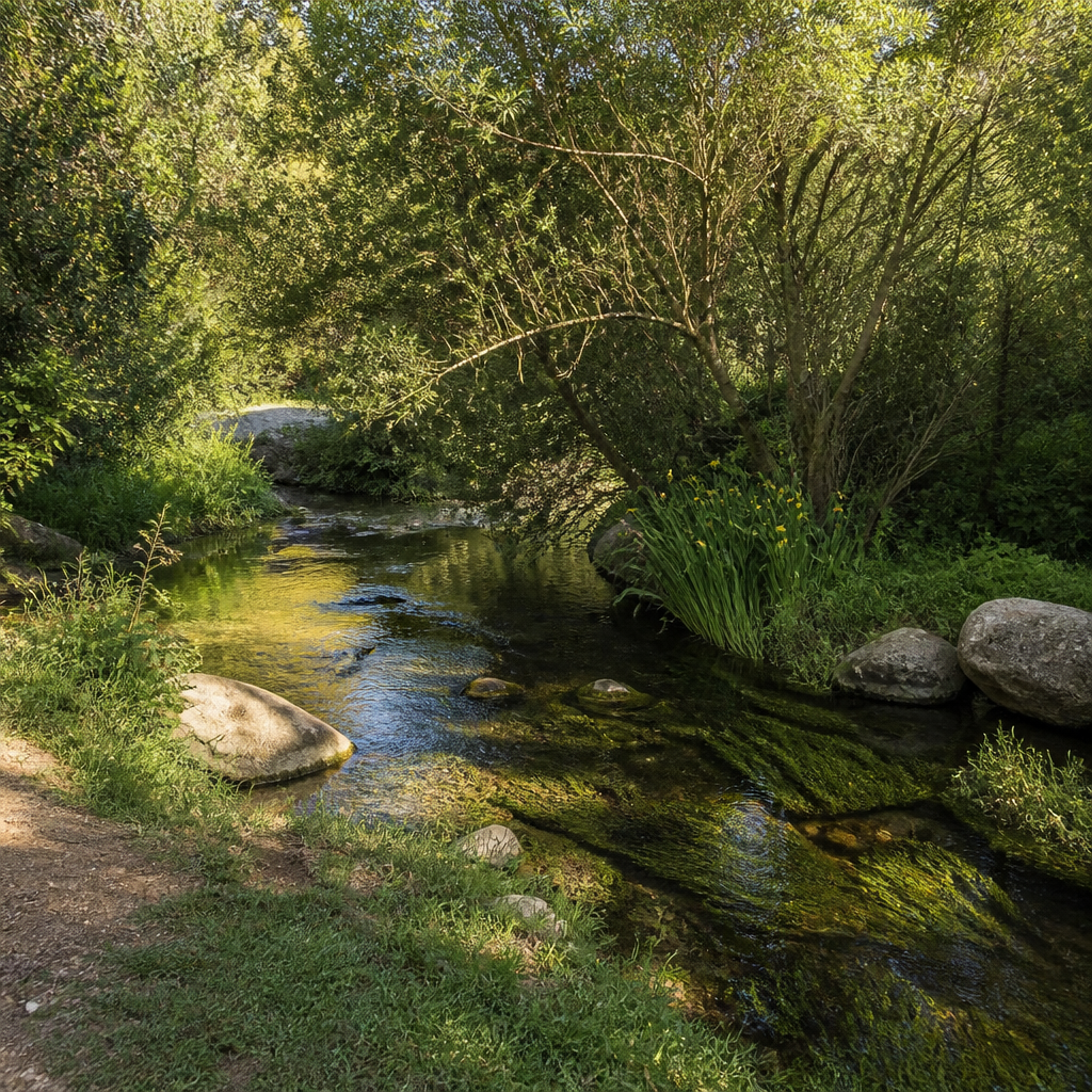 Arroyo Caganchas cerca de la Noria del Arroyo Caganchas en Belalcázar