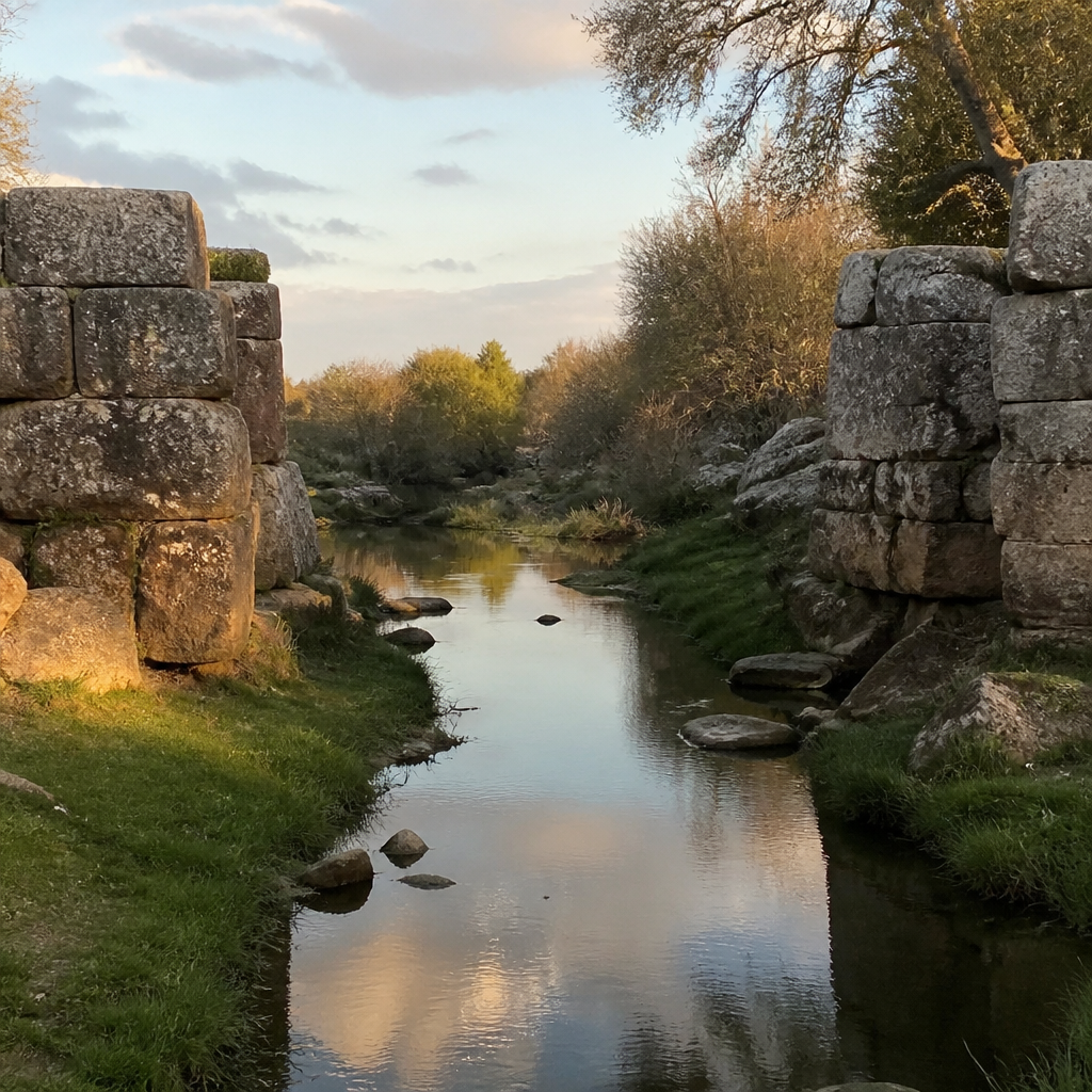 Arroyo bajo el Puente de San Pedro sobre la Jarilla, Belalcázar