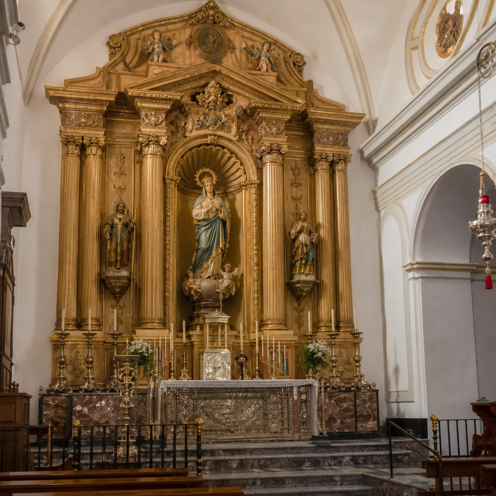 Retablo mayor de la Iglesia Parroquial de la Inmaculada Concepción, Benamejí