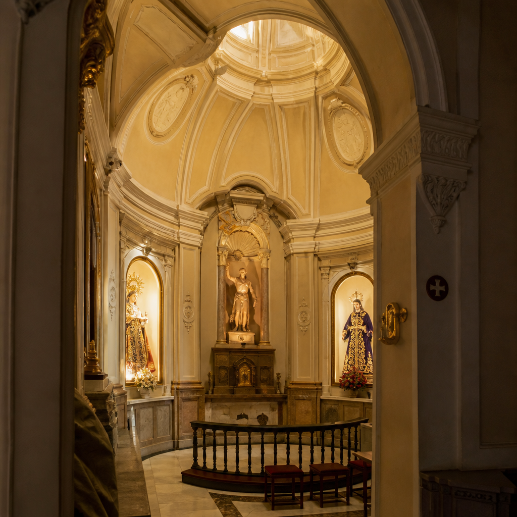 Capilla del Sagrario con el Cristo Amarrado a la Columna, Iglesia de la Inmaculada Concepción, Benamejí