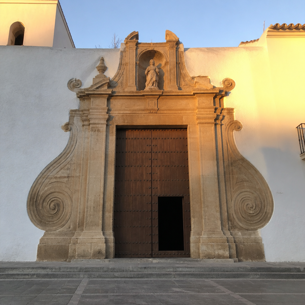 Portada del Antiguo Convento de Carmelitas Descalzos de Benamejí