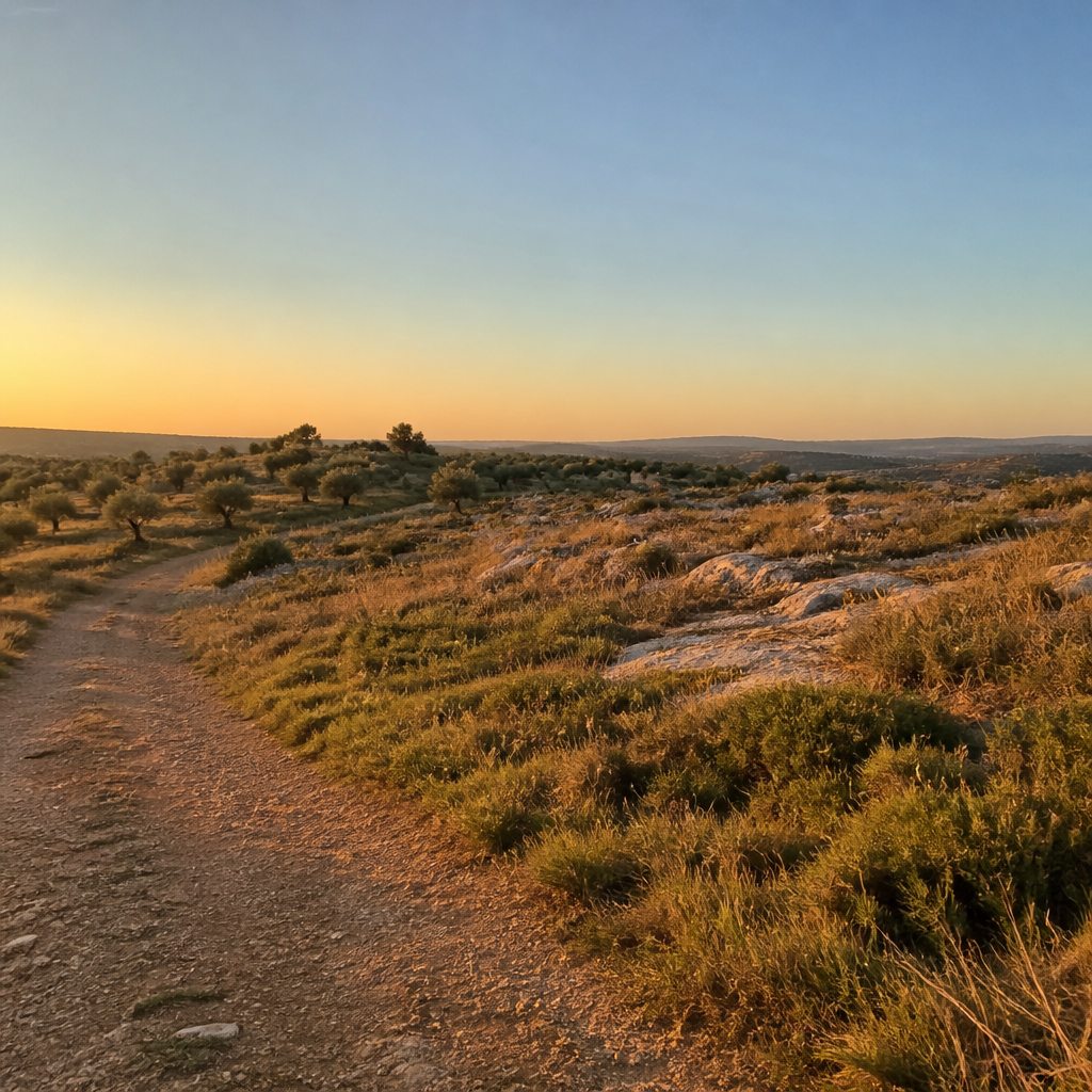 Paisaje alrededor del Yacimiento de La Silera, Benamejí