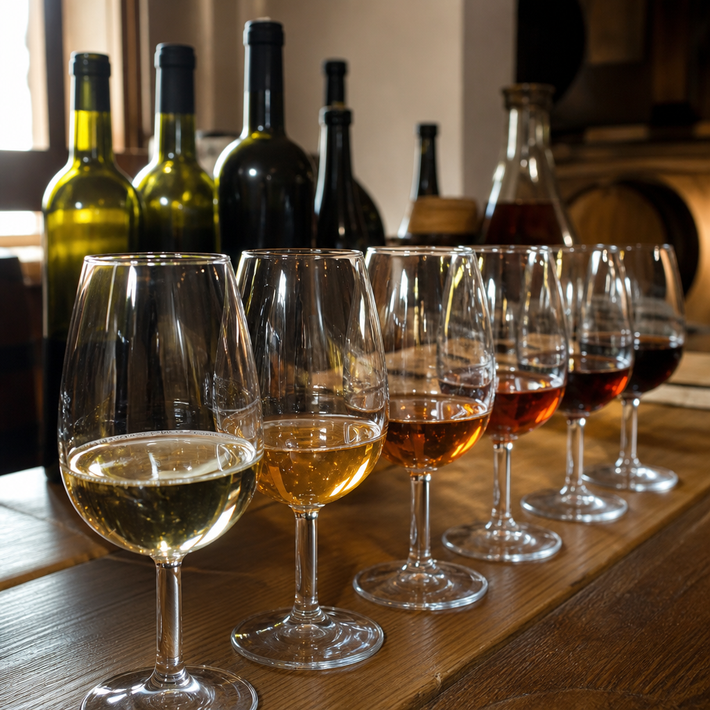 Cata de vino de Montilla en una bodega