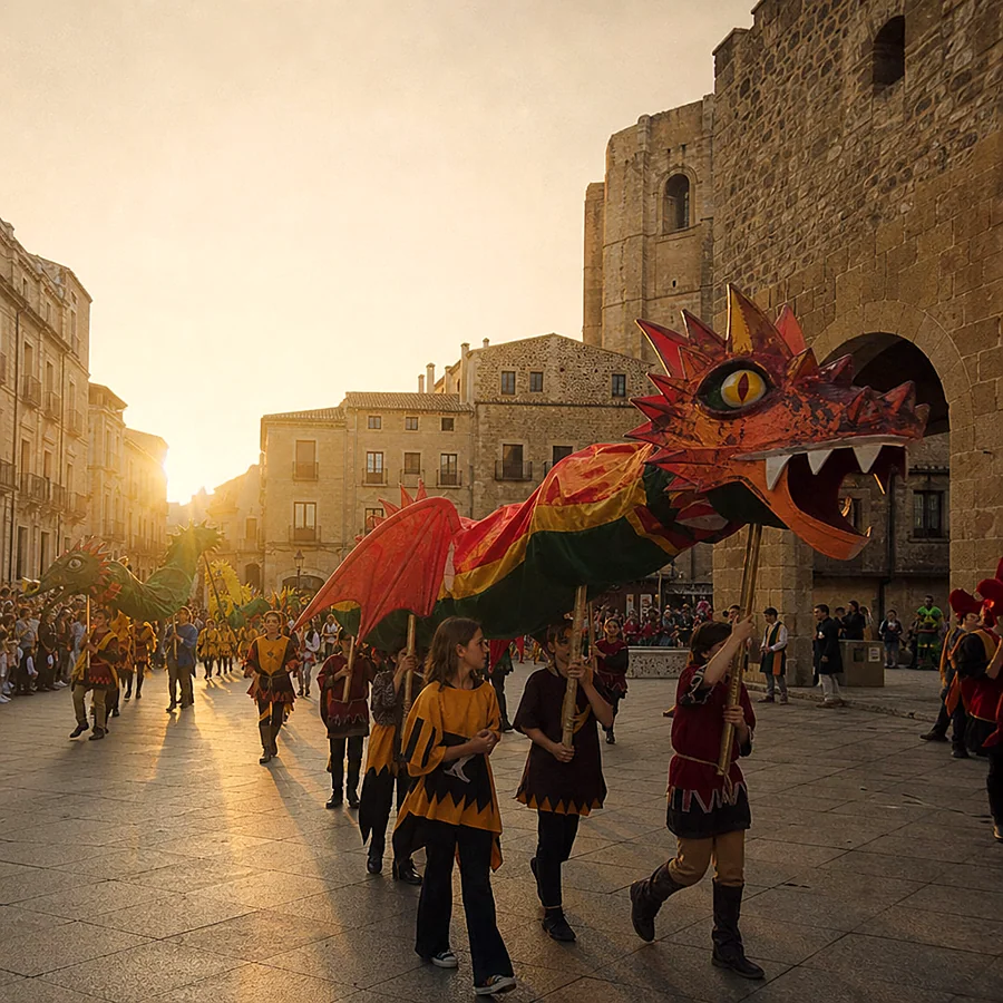 Recreación ilustrativa: Fiesta de San Jorge