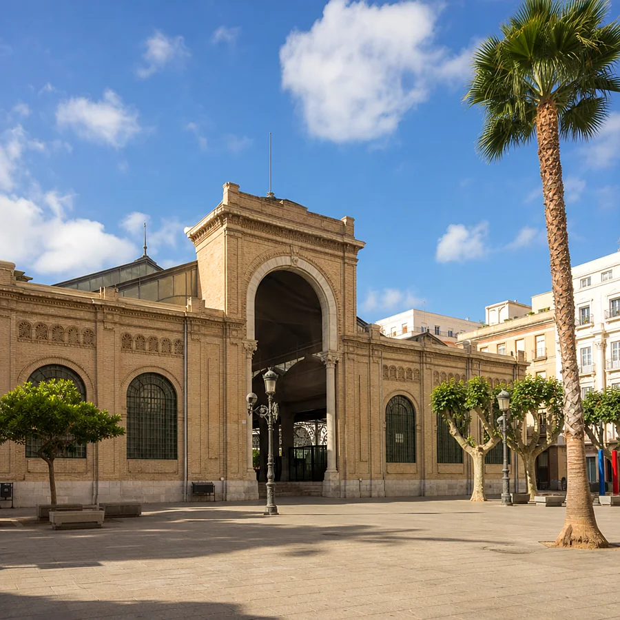 Recreación ilustrativa: Mercado Central de Abastos de Cádiz