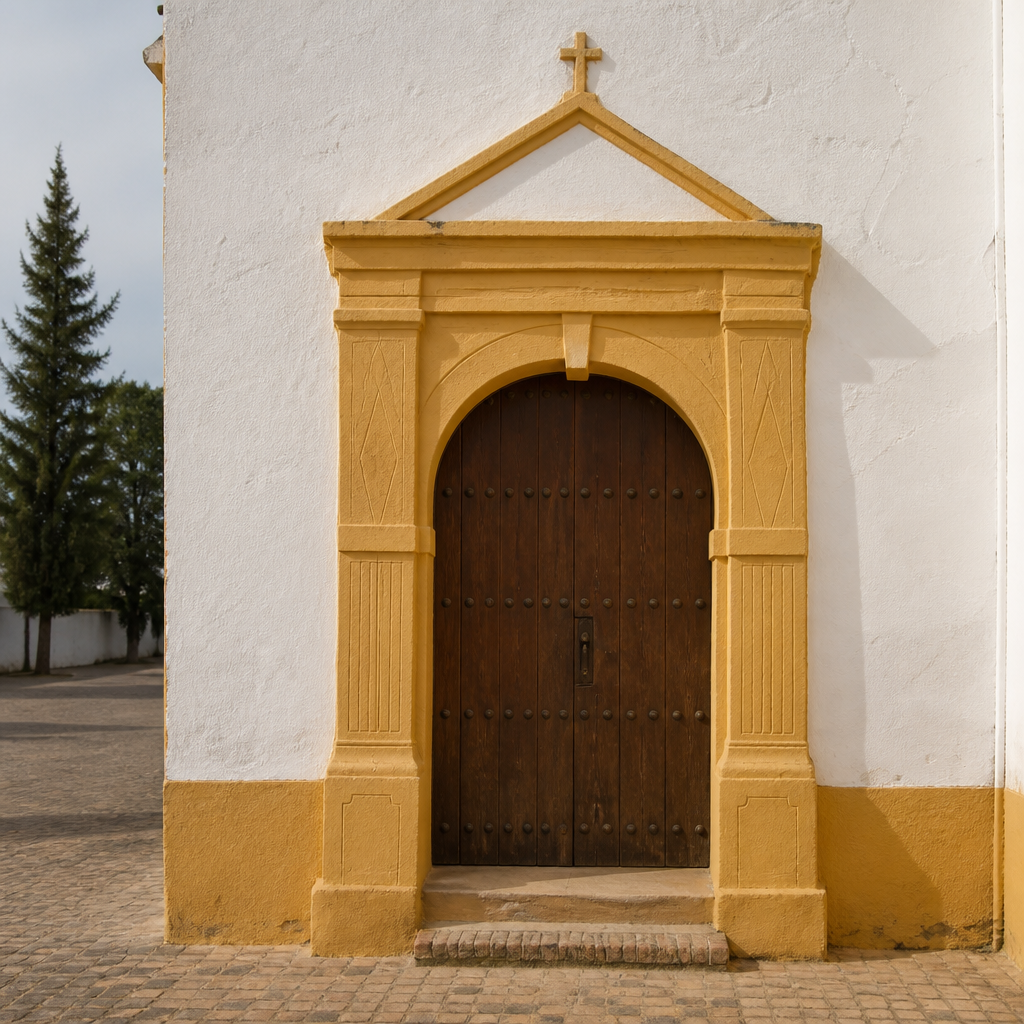 Portada lateral del Evangelio de la Ermita de Madre de Dios, Cañete de las Torres