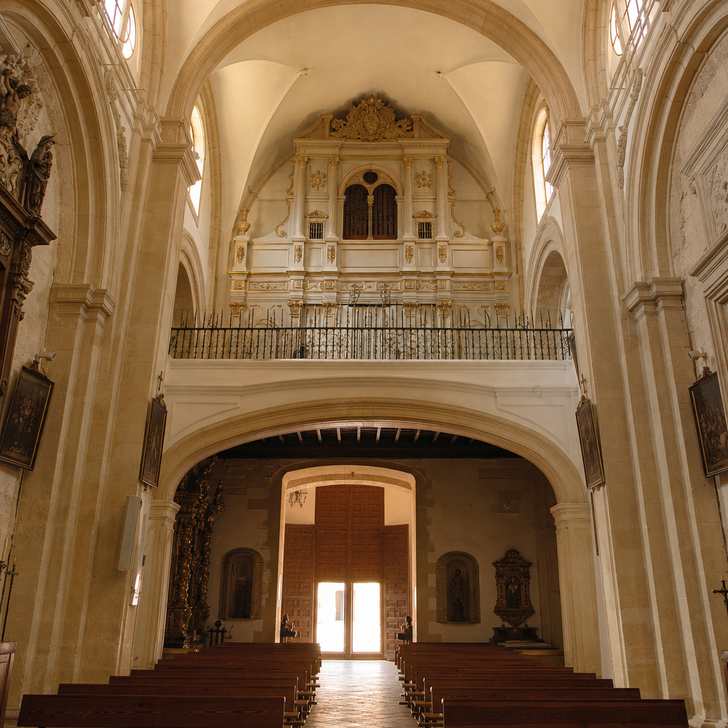 Interior de la Iglesia Parroquial de Nuestra Señora de la Asunción en Cañete de las Torres
