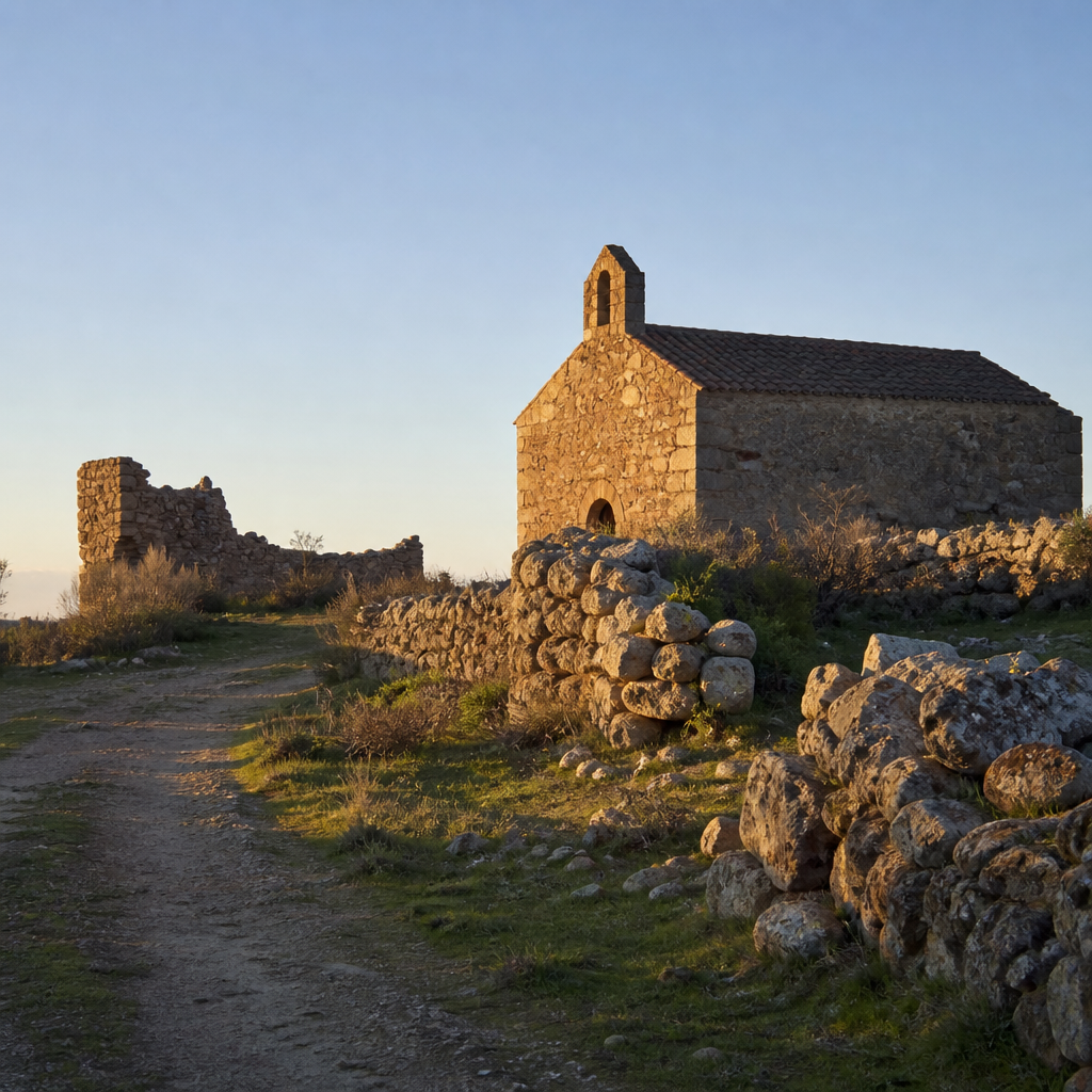 Ermita de la Virgen del Romero junto al Castillo de Azuel