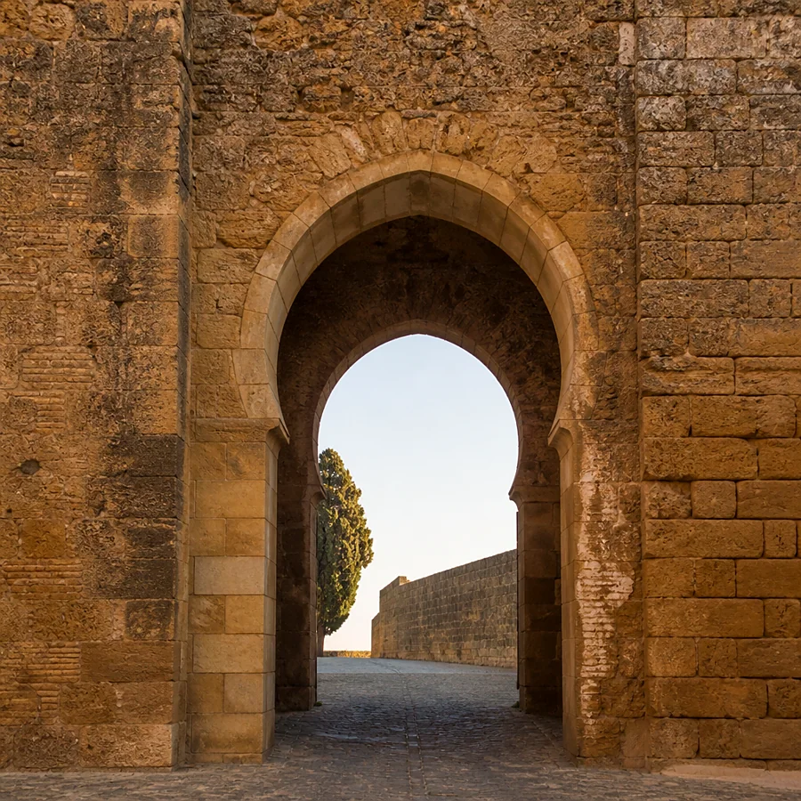 Recreación ilustrativa: Alcázar de Arriba y Cubete