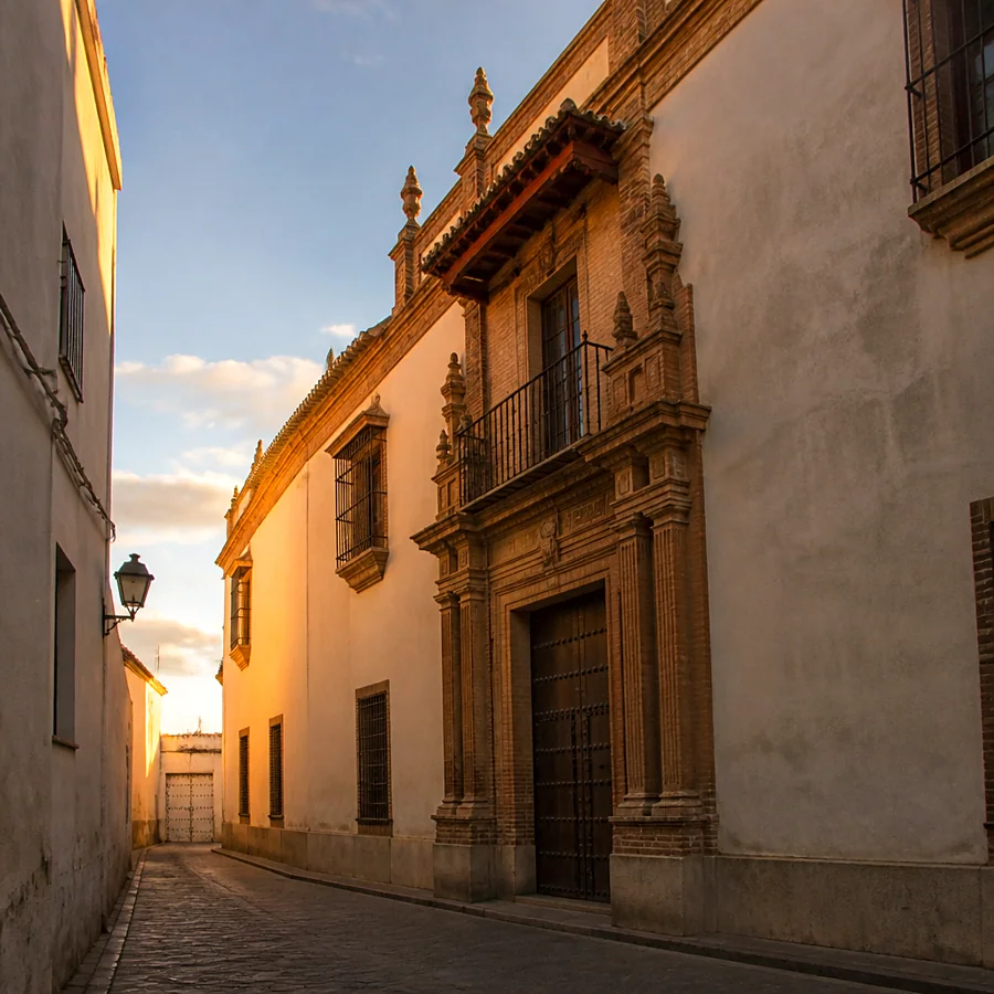 Recreación ilustrativa: Casa Palacio del Marqués de San Martín o Conde de Rodezno