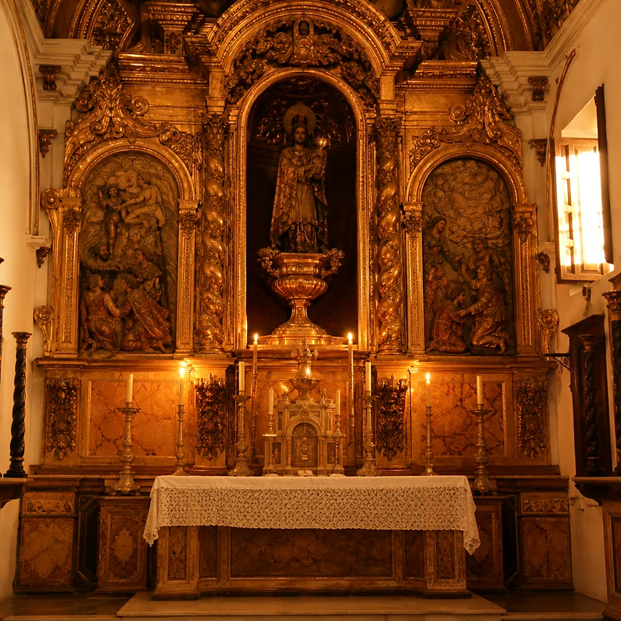 Recreación ilustrativa: Retablo de la ermita de la Virgen de Gracia, Carmona