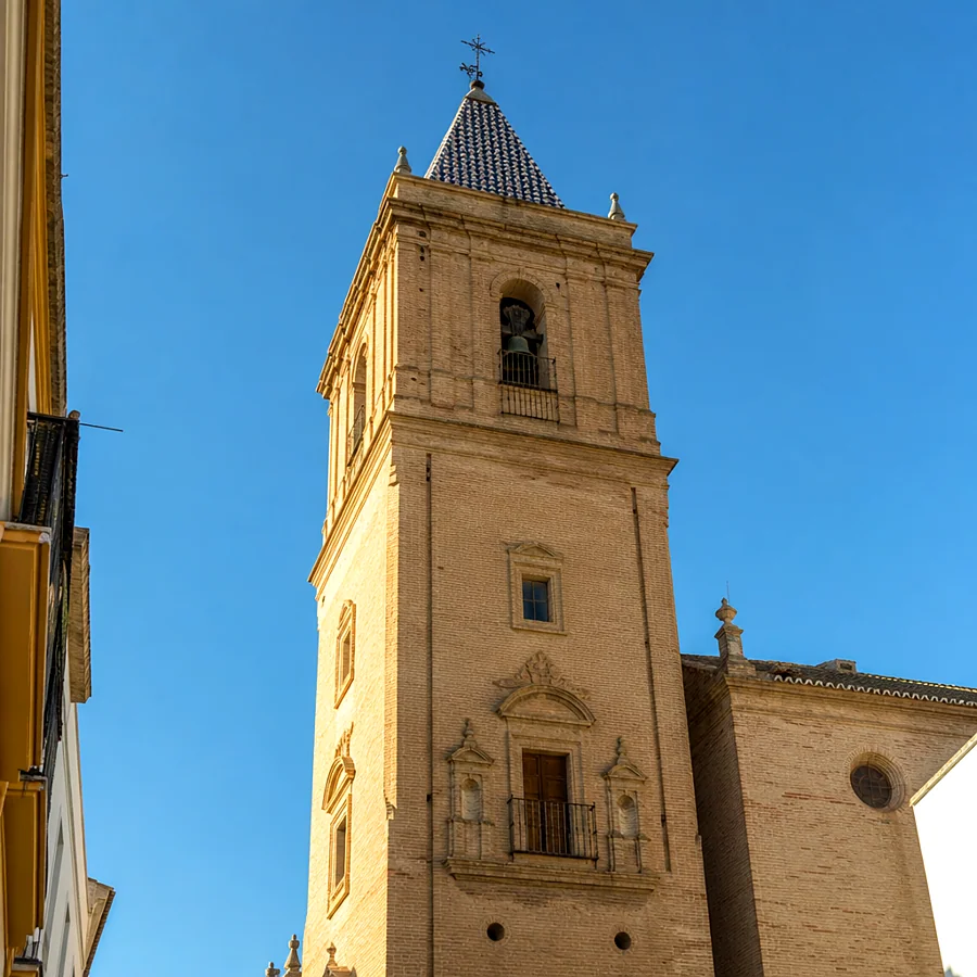 Recreación ilustrativa: Campanario renacentista de San Felipe, Carmona
