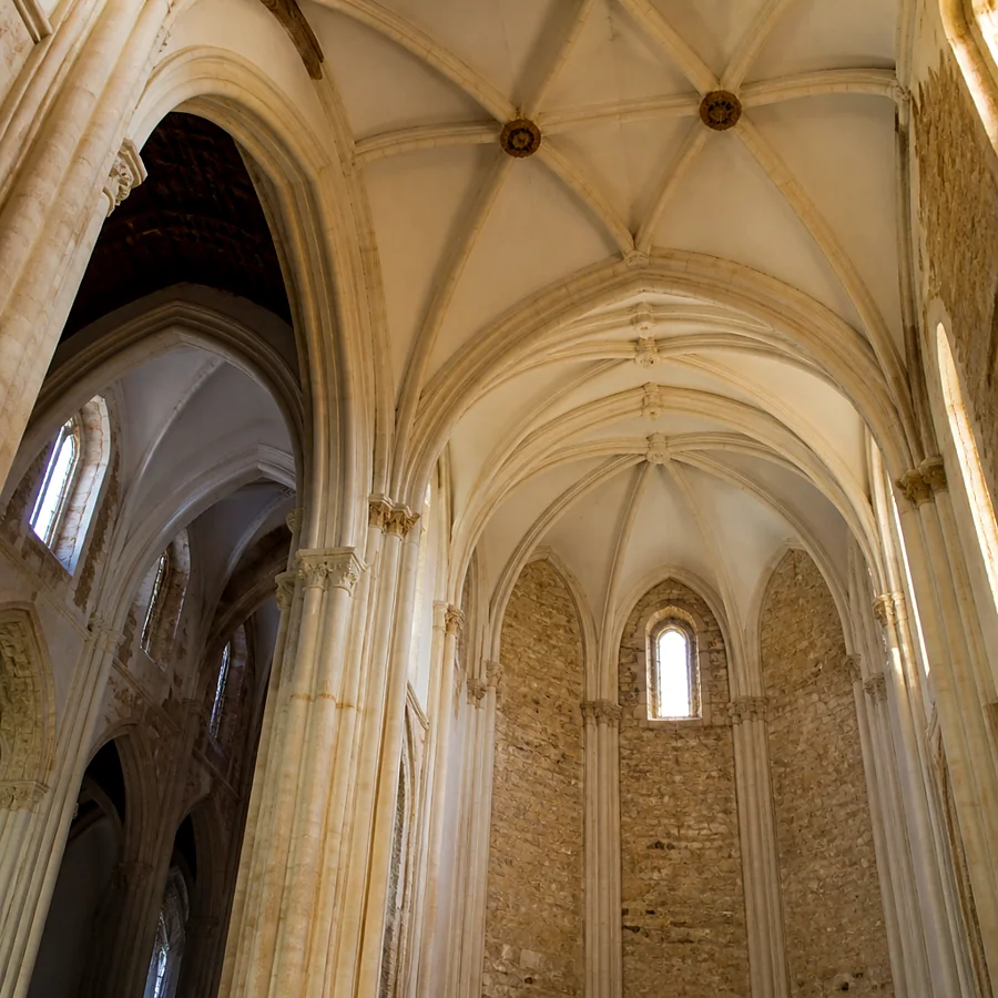 Recreación ilustrativa: Bóvedas de crucería del crucero de la Iglesia de Santa Ana de Carmona