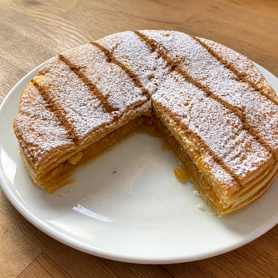 Recreación ilustrativa: Torta inglesa de Carmona