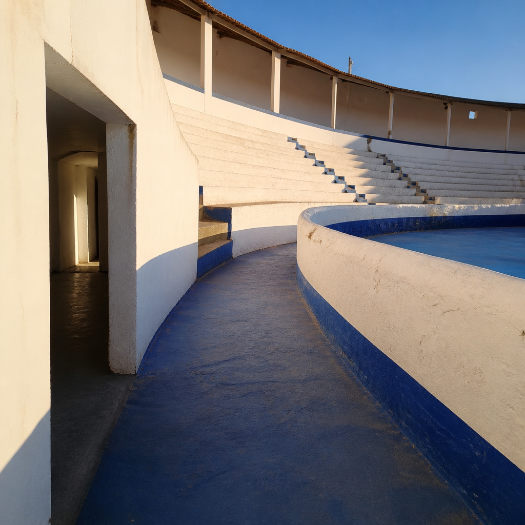 Gradas y habitaciones laterales del Reñidero de Gallos, Castro del Río