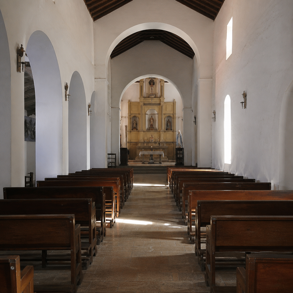 Naves interiores de la Parroquia de Santa Ana en Conquista