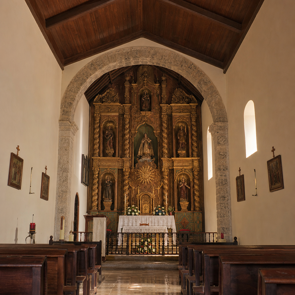 Retablo mayor de la Parroquia de Santa Ana en Conquista