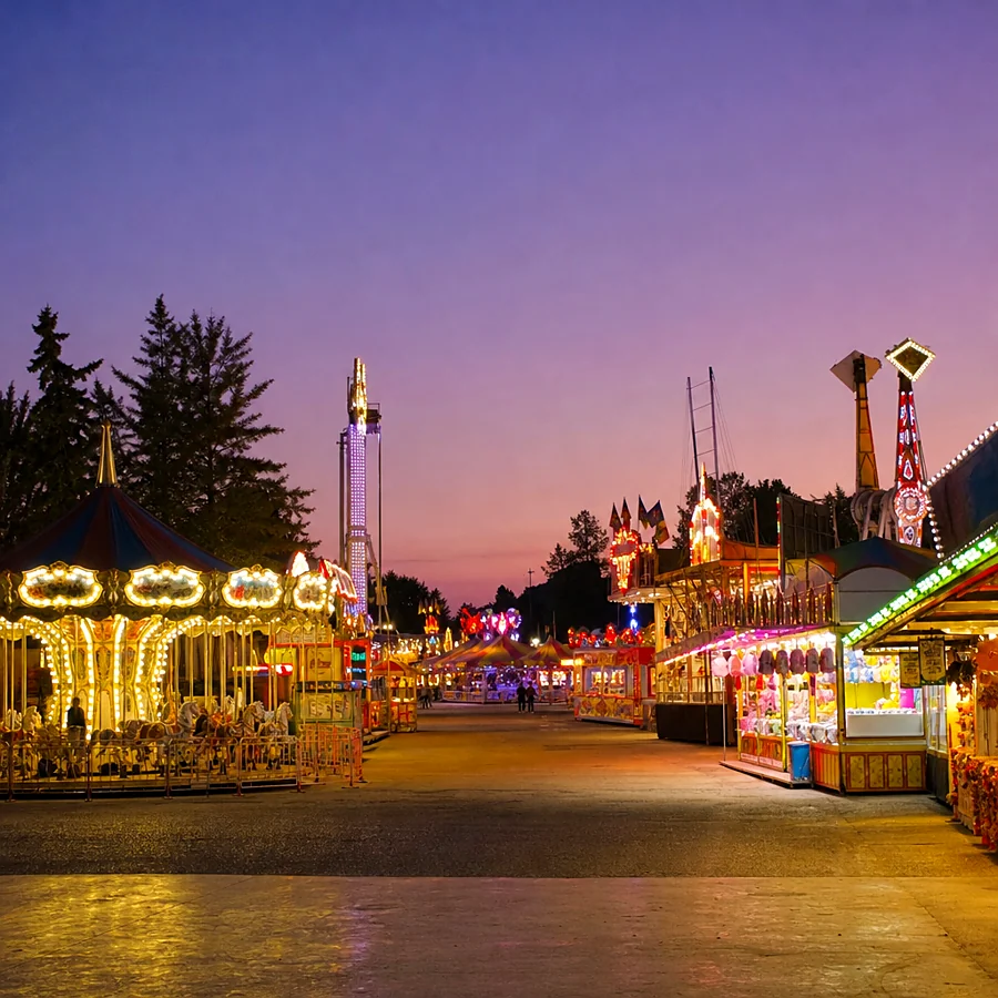 Recreación ilustrativa: Recinto ferial de la feria de San Julián en Cuenca
