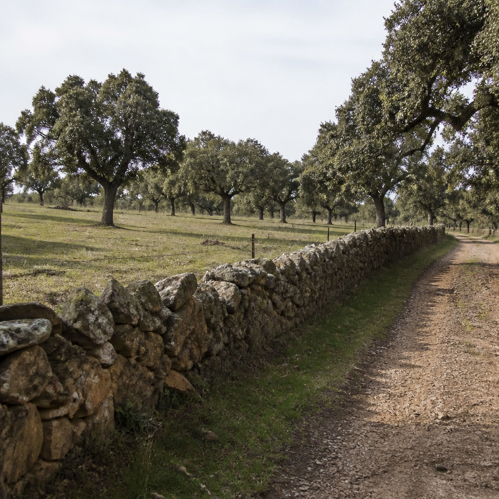 Dehesa de Los Pedroches: audioguía a pie desde Dos Torres