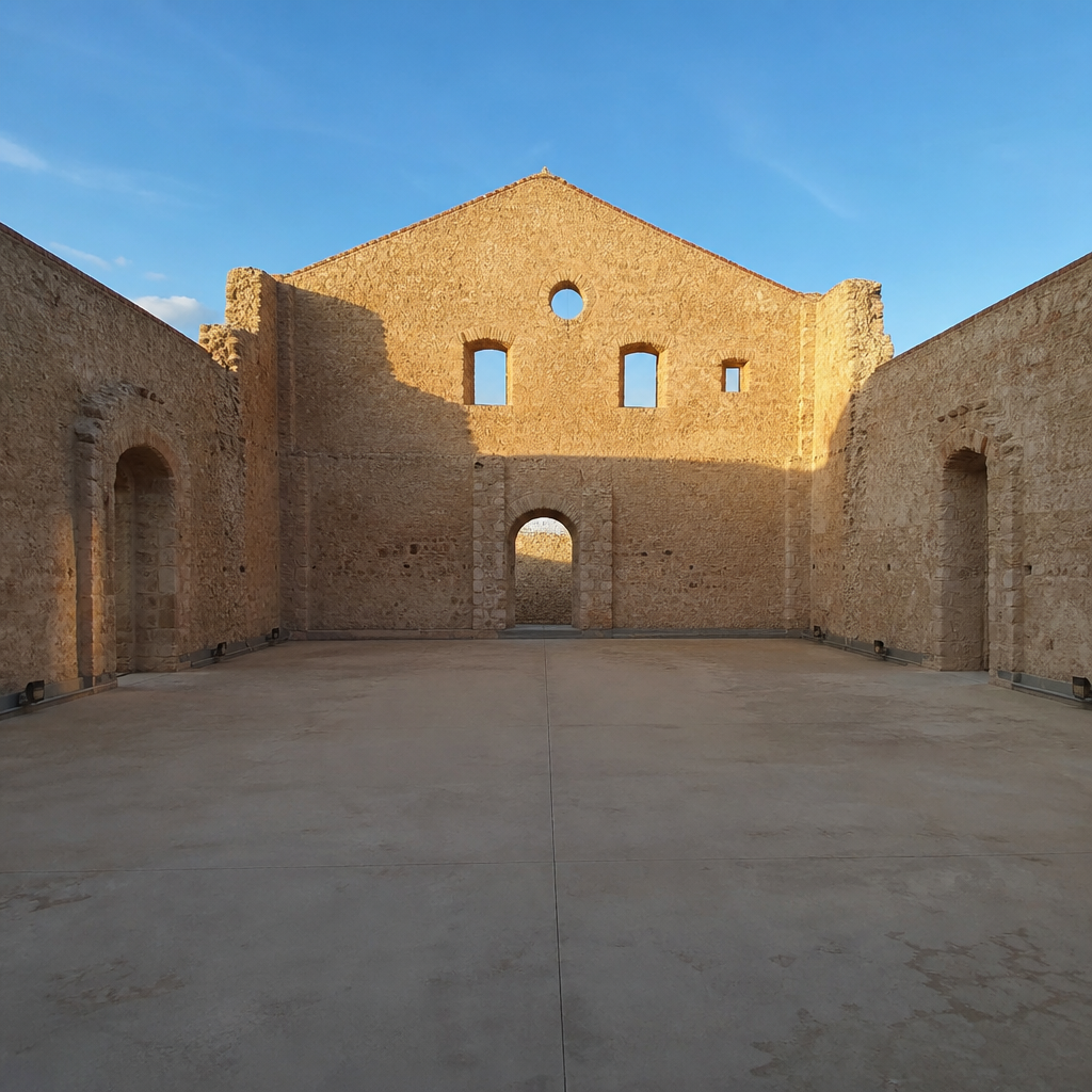 Auditorio al aire libre en las ruinas de la Iglesia Vieja de Doña Mencía