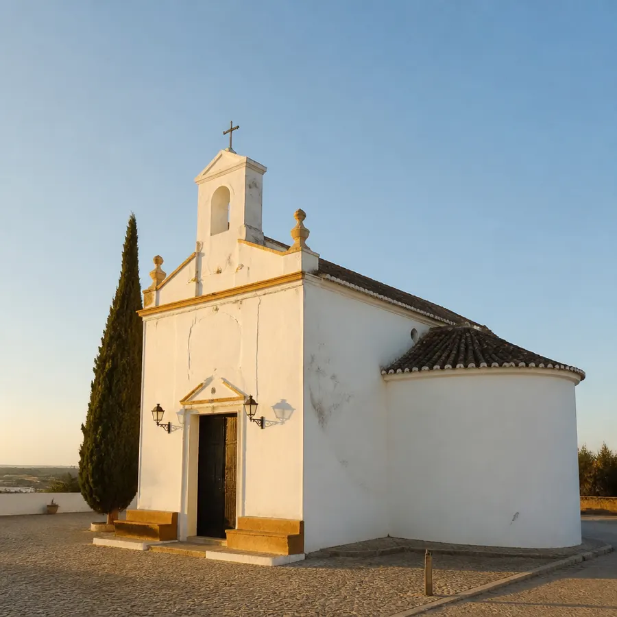 Recreación ilustrativa: Ermita de Nuestra Señora de Loreto en Dos Torres: historia y visita