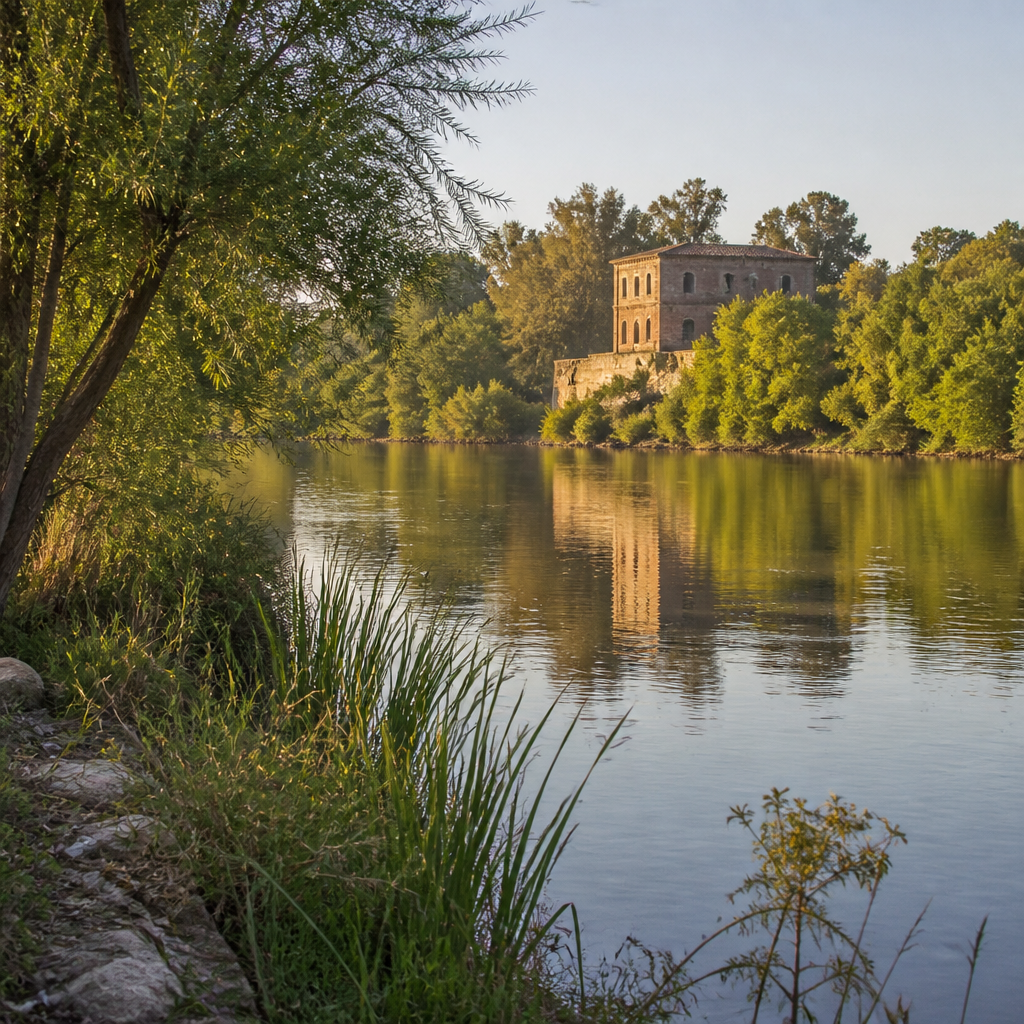 Borde del Guadalquivir junto a Las Grúas de El Carpio