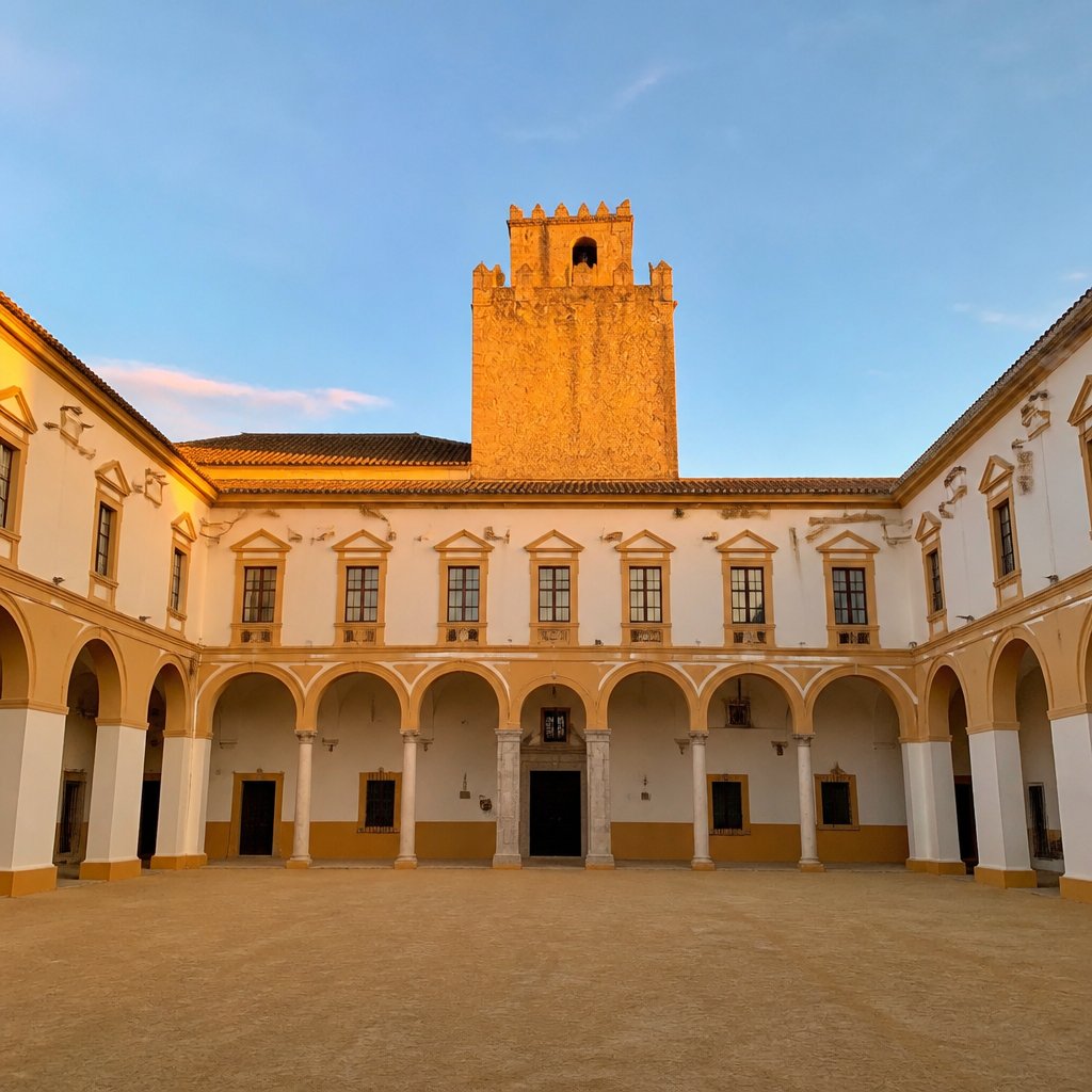 Patio del Palacio Ducal de El Carpio, espacio de actividades culturales y fiestas