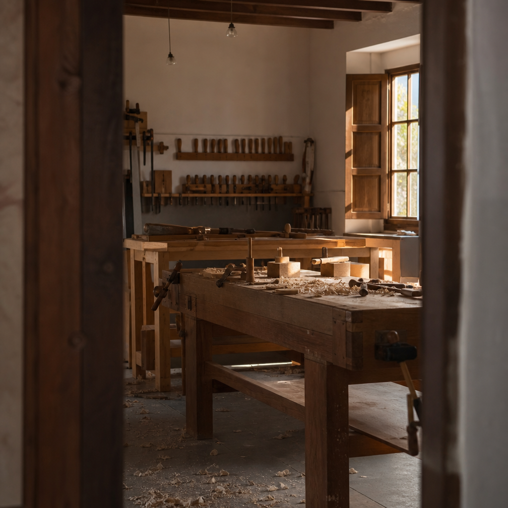 Sala de talleres del Centro de Artesanía de Los Pedroches en El Viso