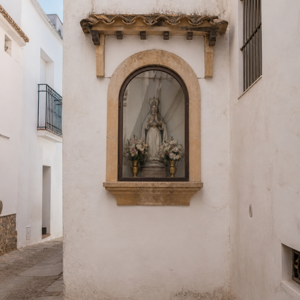 Hornacina de Santa Rosalía la Vieja en la calle Santa Rosalía de El Viso