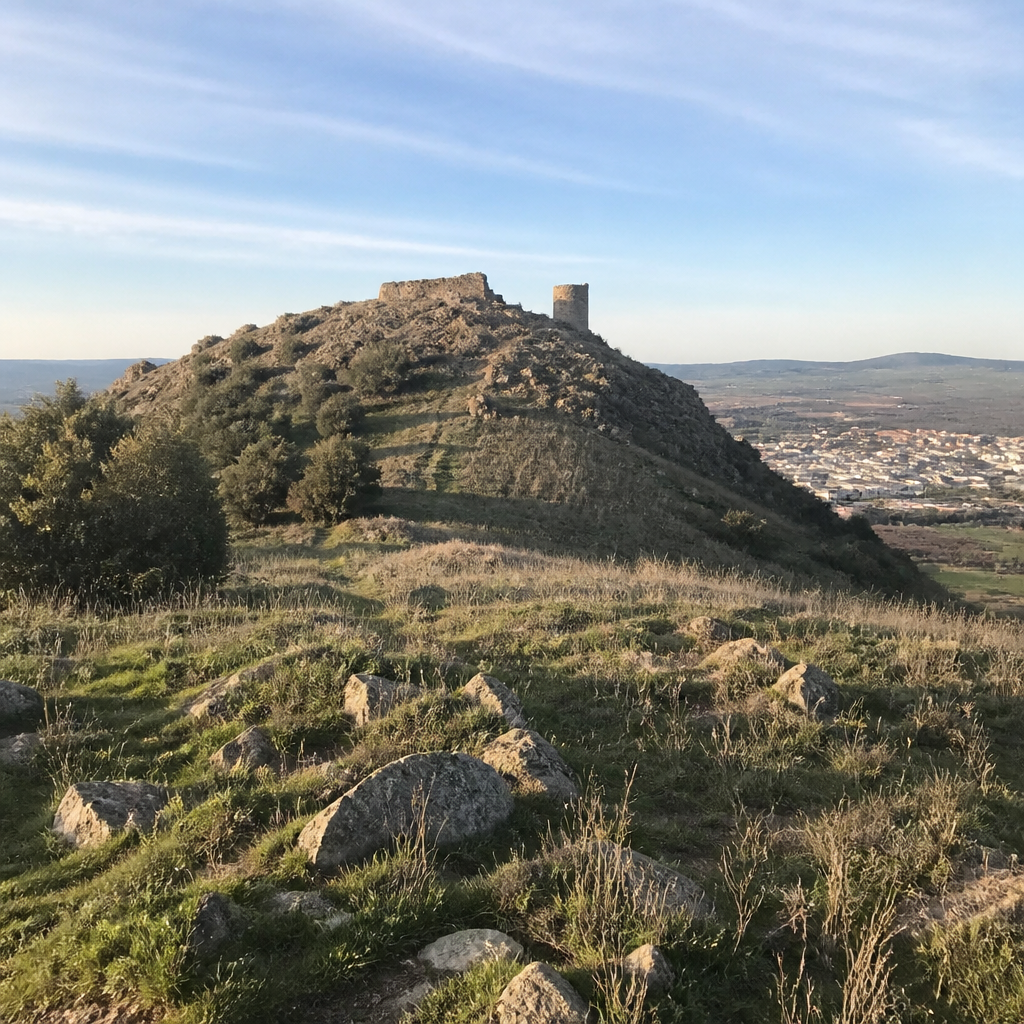La ladera de Huerta del Caño vista hacia la cima del cerro.