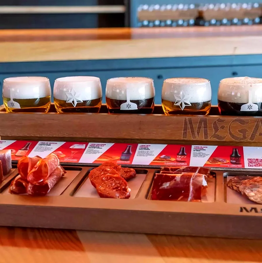 Recreación ilustrativa: MEGA: maridaje de cerveza con curados gallegos