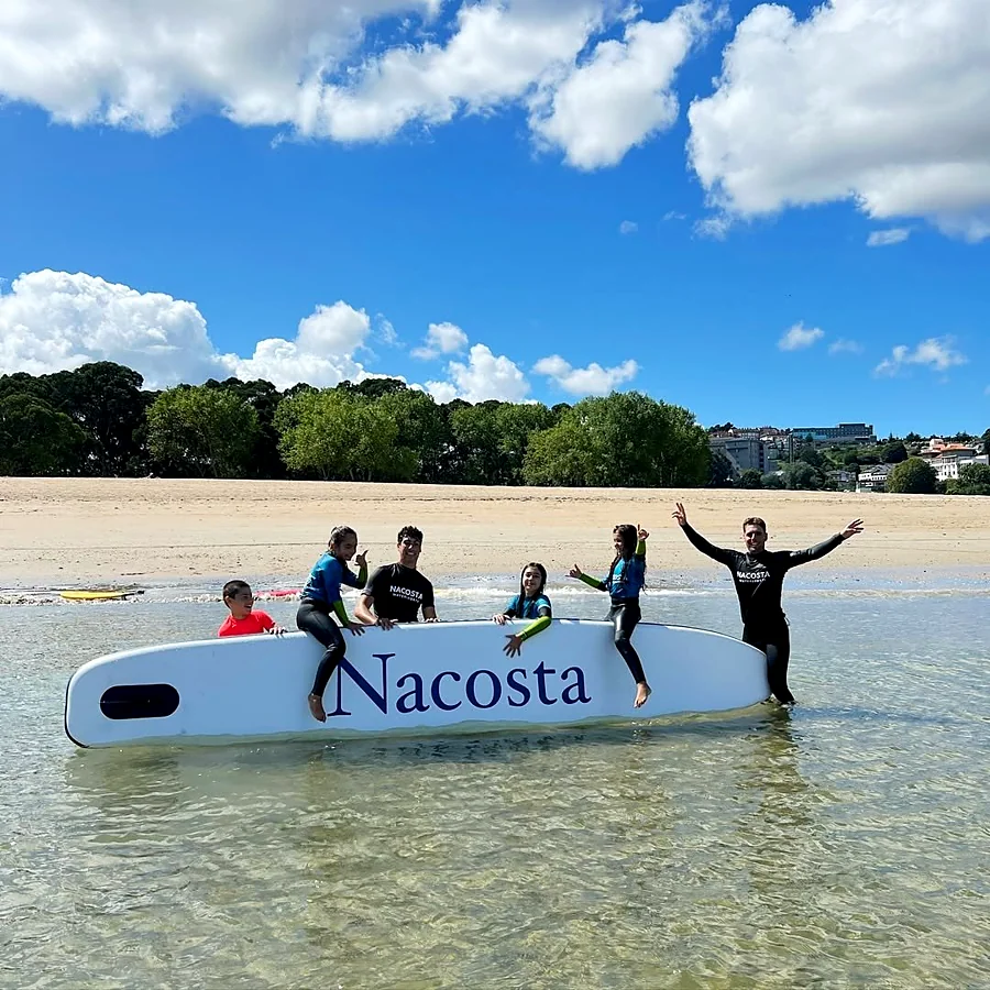 Recreación ilustrativa: Paddle surf en la ría o en Riazor
