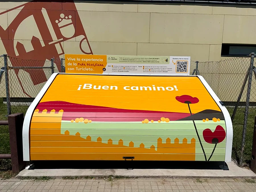 Recreación ilustrativa: Ruta en bicicleta por los alrededores de Ávila y el río Adaja