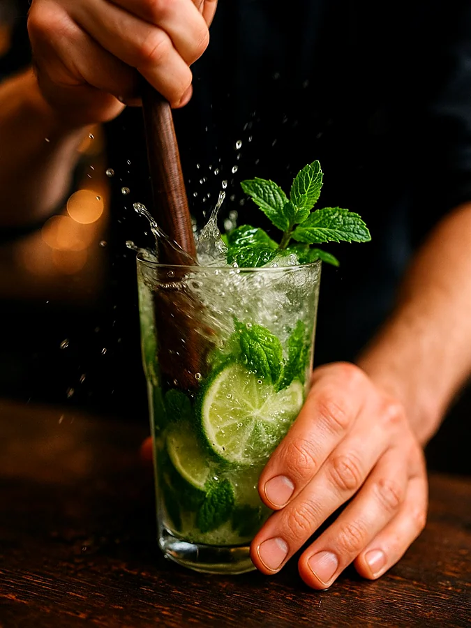 Recreación ilustrativa: Taller práctico de coctelería en Gràcia