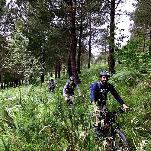 Recreación ilustrativa: Ruta urbana privada en e-bike por Bilbao