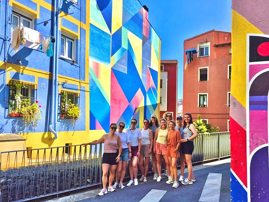Recreación ilustrativa: Murales y cultura alternativa en el Distrito Artístico
