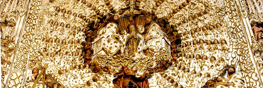 Recreación ilustrativa: El retablo de piedra de San Nicolás de Bari