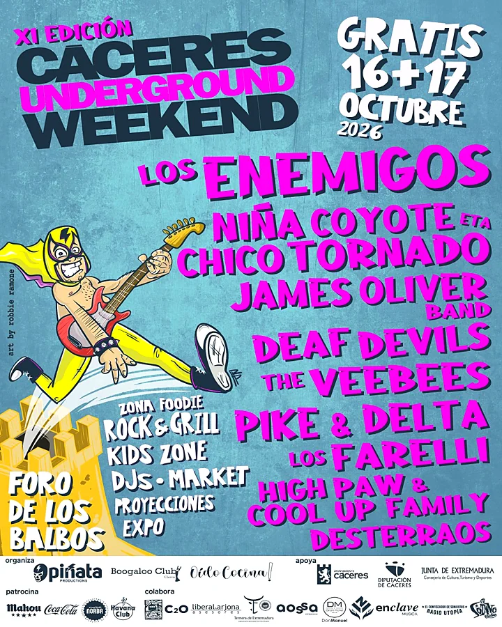 Recreación ilustrativa: XI Cáceres Underground Weekend